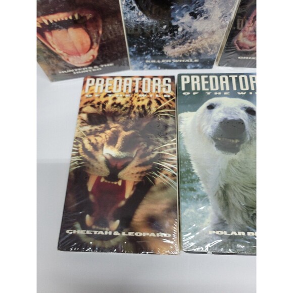 *1994 PREDATORS OF THE WILD *VHS* VIDEOS BY TIME LIFE, 7 TOTAL - Picture 2 of 9